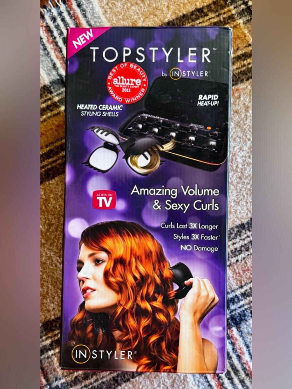 NWT TopStyler by INStyler Heated Ceramic Styling Shells -